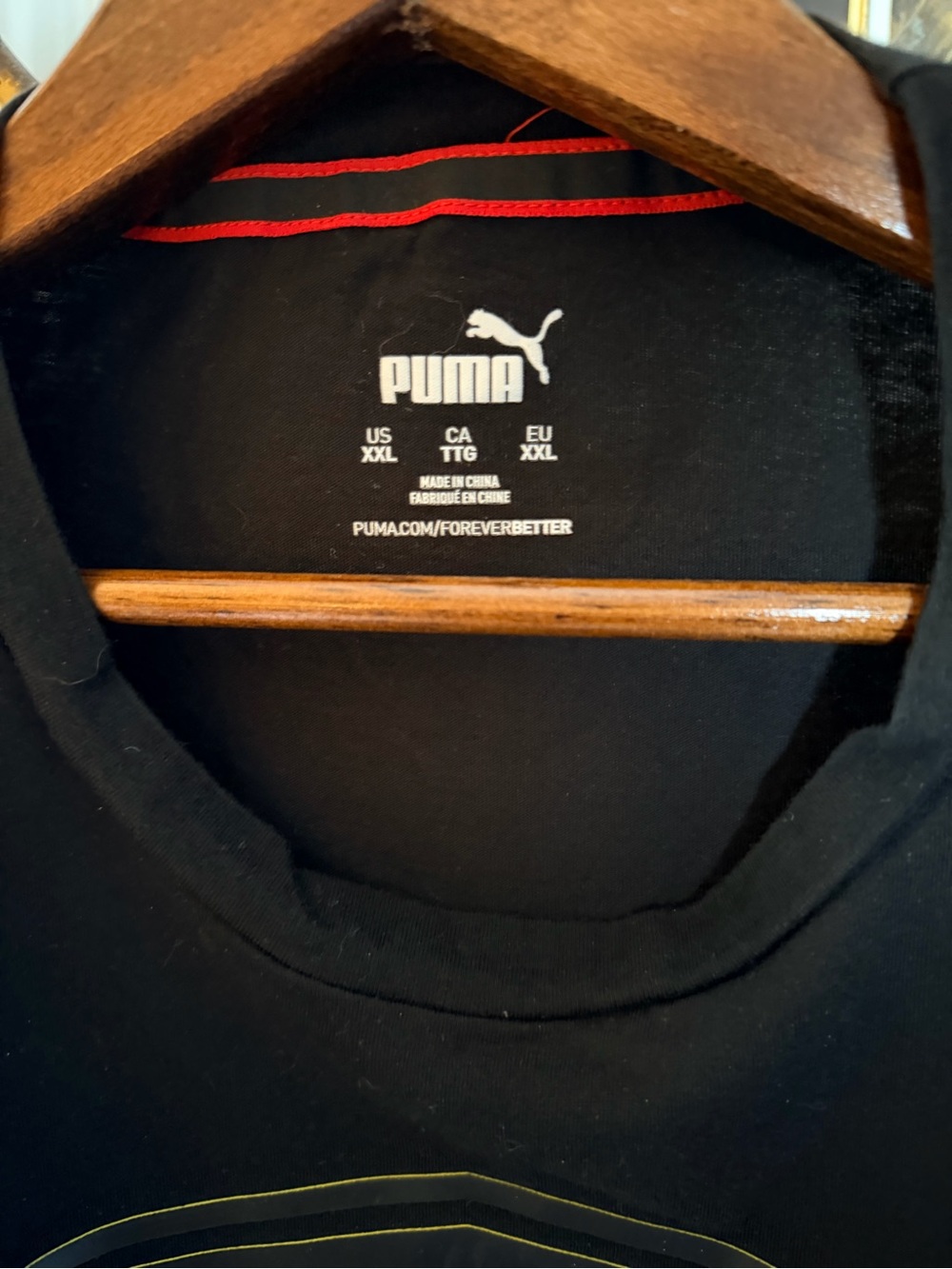 Puma Black Short Sleeve Graphic Logo Tee - Picture 2 of 3
